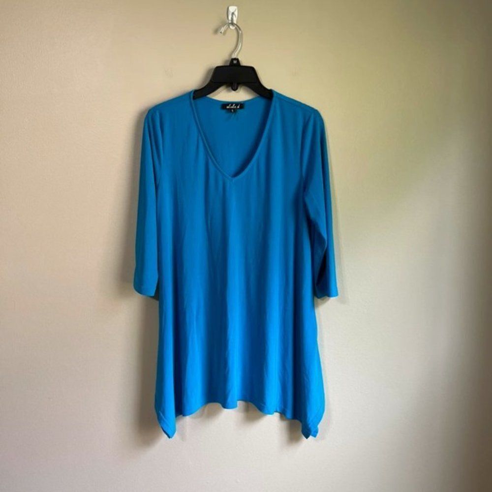 Alisha D small blue tunic